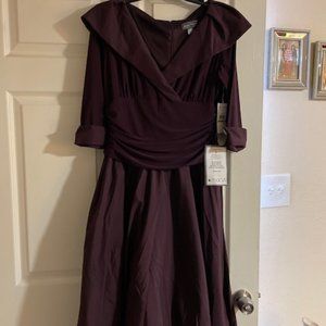 New Macy Dress Size 14P-Eggplant color